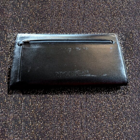 2-Piece Montblanc Unisex Long Wallet/Clutch: 4 Bill Slots, 6CC, Coin Case - Picture 6 of 16